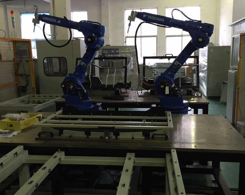 汽車門板隔音棉毛氈機器人超聲波焊接機