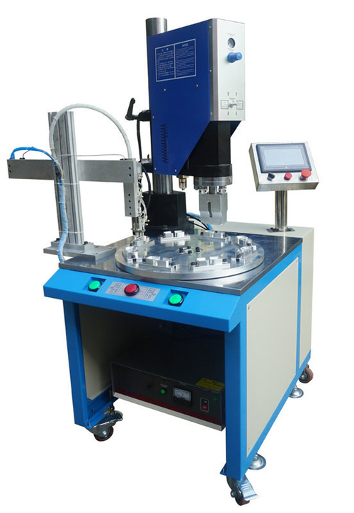 塑料工件轉(zhuǎn)盤自動(dòng)超聲波焊接抓取放件視頻